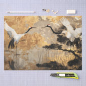 鶴日本のの鳥 薄葉紙 (クラフト)