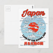 鶴日本の鳥はがき ポストカード (正面/裏面)