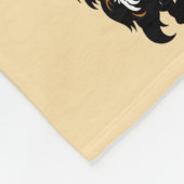 鶴日本の鳥及び咲き桜 フリースブランケット (角)