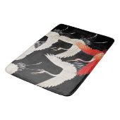 鶴飛んでいる:鳥日本のの着物アート バスマット (アングル)