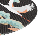 鶴、サギ日本の類:鳥の模様。 カッティングボード (角)