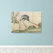 鶴、松竹 キャンバスプリント (インサイチュ (ウッドフロア))