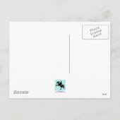 鷲および猫の北極のクリスマス シーズンポストカード (裏面)