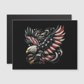 鷲とアメリカ国旗を持つ愛国アメリカ人 (正面/裏面)