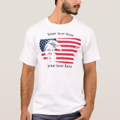 鷲と旗 Tシャツ (正面)