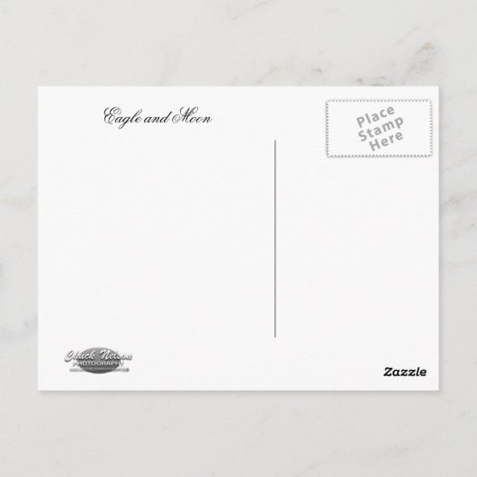 鷲と月 ポストカード (裏面)