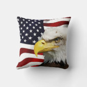 鷲のあるアメリカ国旗 クッション (裏面)
