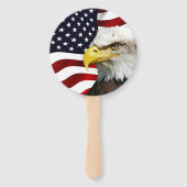 鷲のあるアメリカ国旗 ハンドファン (正面)
