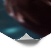 鷲のアニマルバードワイルダネス威厳のあるシュールレアリスト ポスター (角)