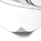 鷲のスケッチ ポスター (角)