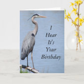 鷲のハッピーバースデーカードテンプレート カード (黄色い花)