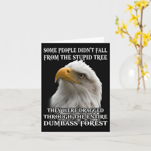 鷲の中には愚かな木から秋しなかった人もいた カード (黄色い花)