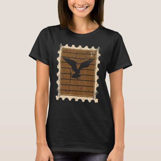 鷲の切手 Tシャツ (正面)