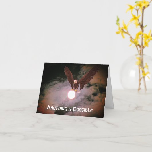 鷲の如きは可感動的 カード (黄色い花)