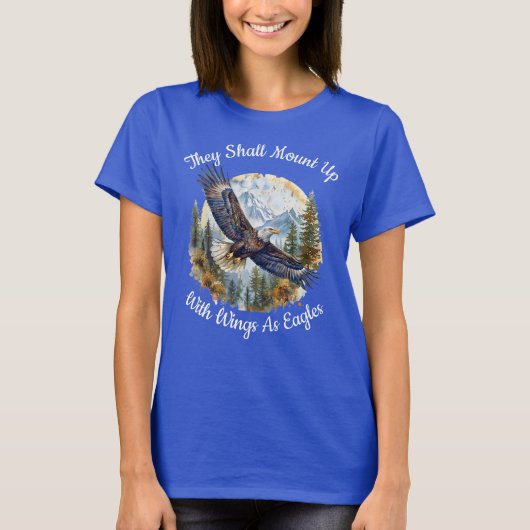 鷲の如く山する Tシャツ (正面)