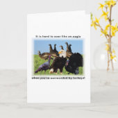 鷲の如く飛翔するのは懸命だ カード (黄色い花)