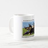 鷲の如く飛翔するのは懸命だ コーヒーマグカップ (正面左)