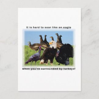 鷲の如く飛翔するのは懸命だ ポストカード