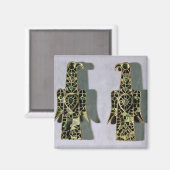 鷲の形をしたブローチ(金属とエナメル) マグネット (正面/裏面)