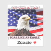 鷲の愛国的なビニールのステッカーのように舞い上がる シール (シート)