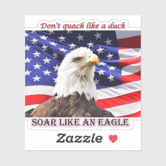 鷲の愛国的なビニールのステッカーのように舞い上がる シール (シート)