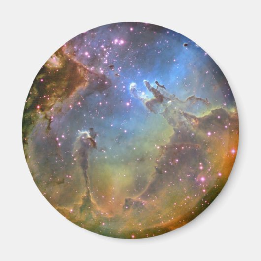 鷲の星雲の広い視野の画像 マグネット (正面)