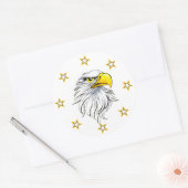 鷲の星 ラウンドシール (封筒)