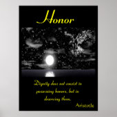 鷲の注意深い飛行の下に名誉が上がる ポスター (正面)