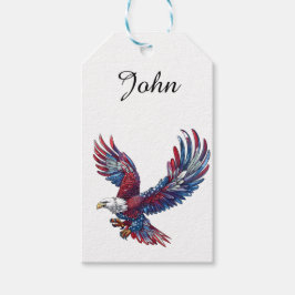 鷲の漫画、7月4日の概念 ギフトタグ