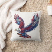 鷲の漫画、7月4日の概念 クッション (ブランケット)