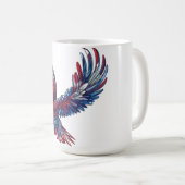 鷲の漫画、7月4日の概念 コーヒーマグカップ (正面右)