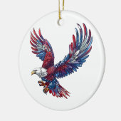 鷲の漫画、7月4日の概念 セラミックオーナメント (左)