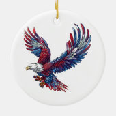 鷲の漫画、7月4日の概念 セラミックオーナメント (裏面)