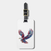 鷲の漫画、7月4日の概念 ラゲッジタグ (正面縦)