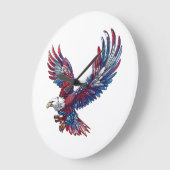 鷲の漫画、7月4日の概念 ラージ壁時計 (傾斜)