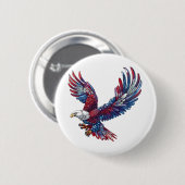 鷲の漫画、7月4日の概念 缶バッジ (正面&裏面)