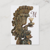 鷲の紋章を有する騎士ヘルメット 名刺 (裏面)