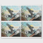 「鷲の羽のように舞う」ラッピング紙 ラッピングペーパー (フラット)