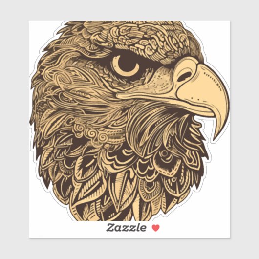 鷲の頭動物 シール (シート)