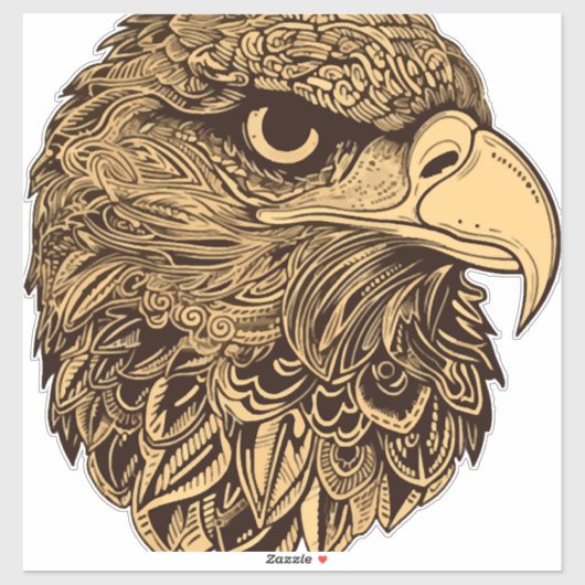 鷲の頭動物 シール (シート)