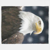 鷲の頭 フリースブランケット (正面(横))