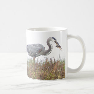鷲の鳥の野性生物動物の沼地 コーヒーマグカップ