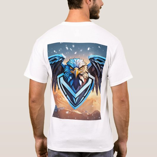 鷲は勇気の象徴だ Tシャツ (裏面)