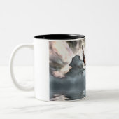 鷲は水面を飛ぶ ツートーンマグカップ (左)