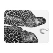 鷲兄弟姉妹及び羽毛の友人とガイド マグネット (横)