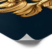 鷲威厳のあるが優雅に舞う ポスター (角)