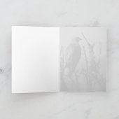 鷹と月のグリーティングカード カード (内部)