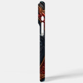 鷹と自然の複雑な革の彫刻 Case-Mate iPhoneケース (裏面 / 左)