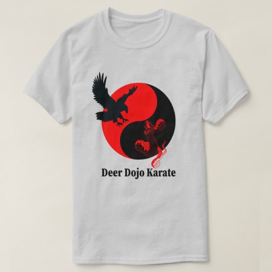 鷹と蛇 – Deer Dojo Tシャツ (デザイン正面)