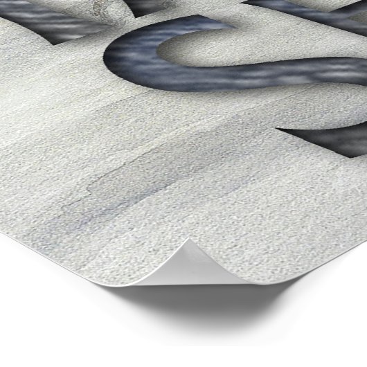 鷹の影絵 ポスター (角)